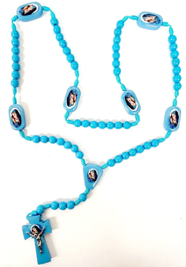 Wood Rosary (MORE SAINTS)