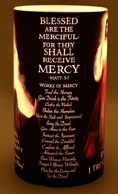 4x7 Divine Mercy LED Candle