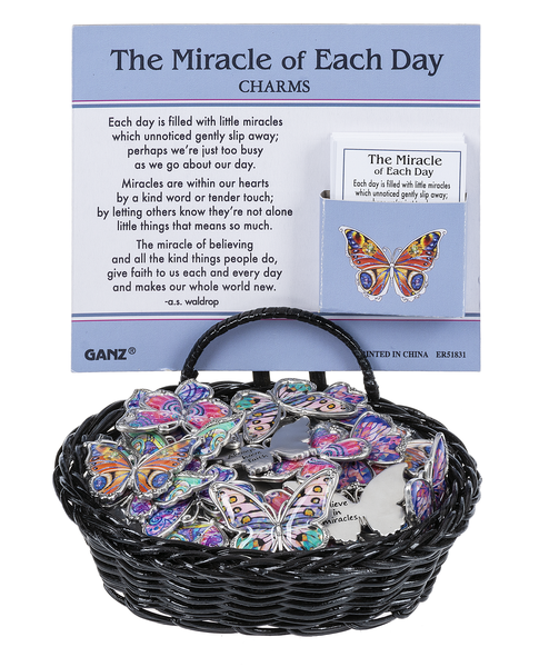 Miracle of Each Day Butterfly Pocket Charm