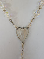 Sterling Silver Swarovski Crystal Rosary 6mm