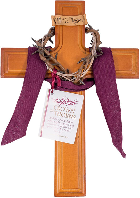 10" Crown of Thorns Cross