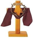 7.5"CROWN OF THORNS DESK CROSS