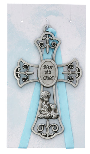 3.75" Bless This Child Crib Cross (MORE COLORS)