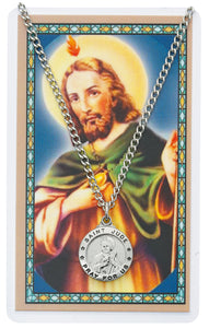 24" St Jude Necklace with Prayer Card