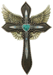 Wings Heart Cross