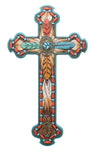 13.5" Tribal Feather Cross