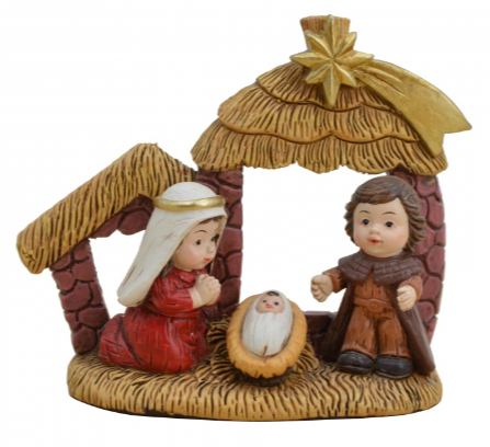 3" Holy Family Stable