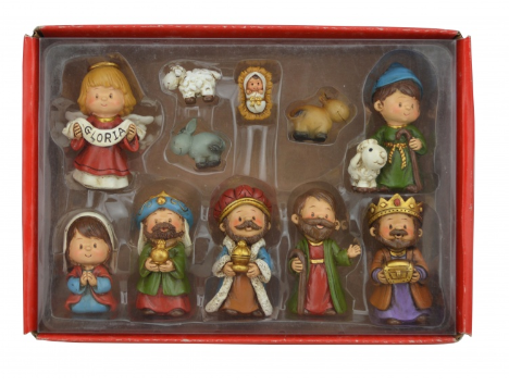 11 Piece 2.5" Nativity