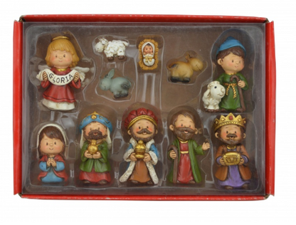 11 Piece 2.5" Nativity