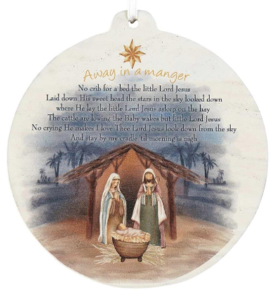 Away In A Manger Ornament