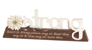 Strong Women Word Figurine