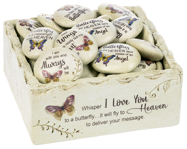 Whisper I Love You Butterfly Memorial Stones